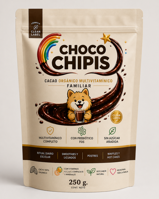 CHOCO CHIPIS CACAO ORGÁNICO EN POLVO